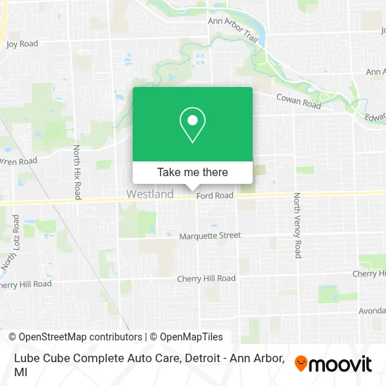 Lube Cube Complete Auto Care map