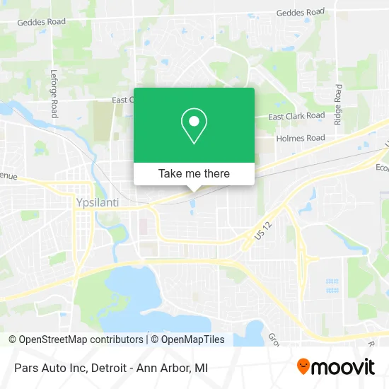 Pars Auto Inc map