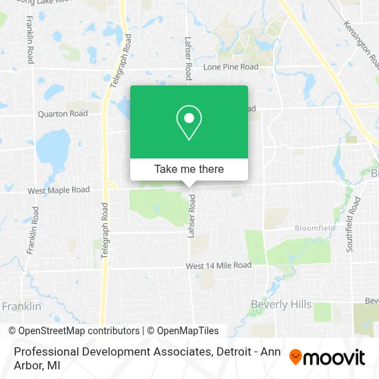 Professional Development Associates map