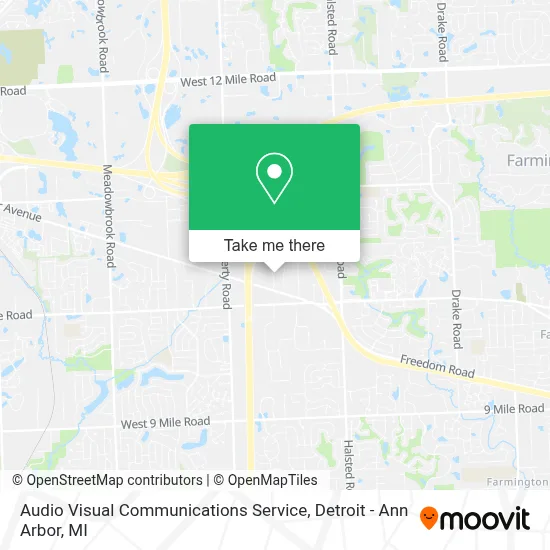 Audio Visual Communications Service map