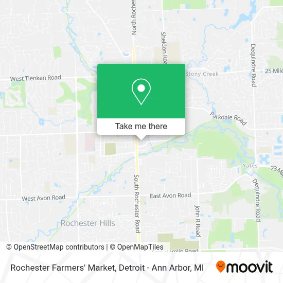 Rochester Farmers' Market map
