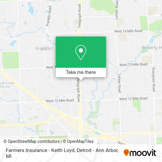 Farmers Insurance - Keith Loyd map