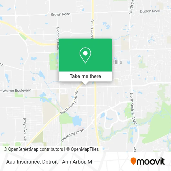 Aaa Insurance map