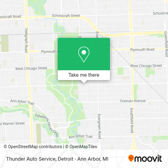 Thunder Auto Service map