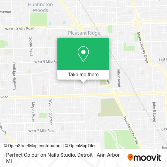 Perfect Colour on Nails Studio map