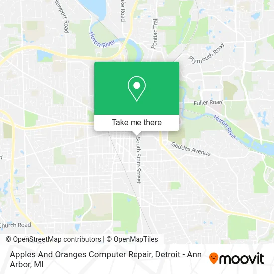 Apples And Oranges Computer Repair map