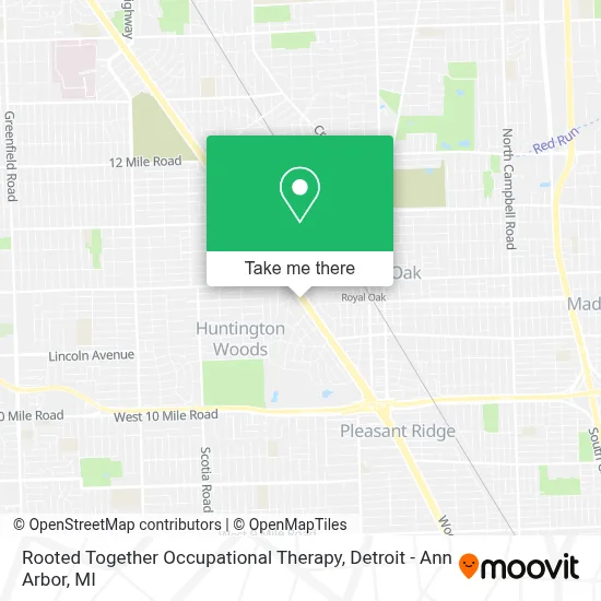 Rooted Together Occupational Therapy map