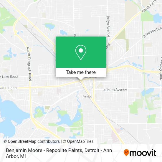 Benjamin Moore - Repcolite Paints map