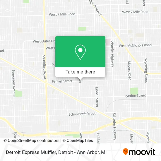 Detroit Express Muffler map