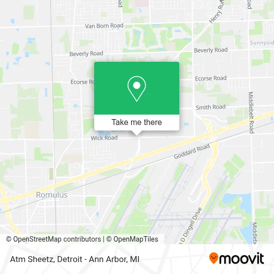 Atm Sheetz map