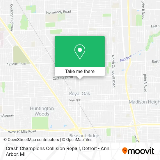 Crash Champions Collision Repair map