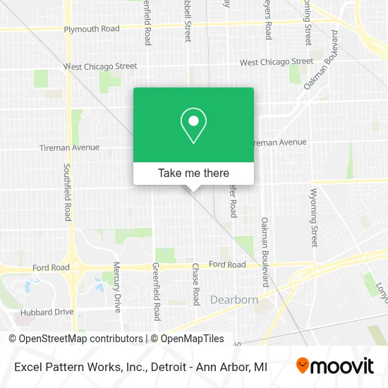 Excel Pattern Works, Inc. map