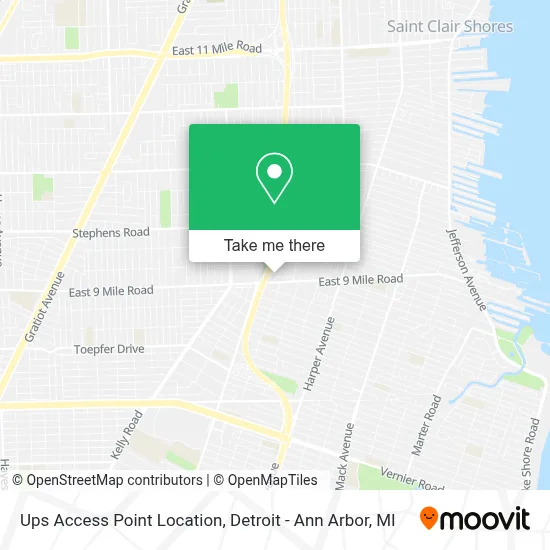 Ups Access Point Location map