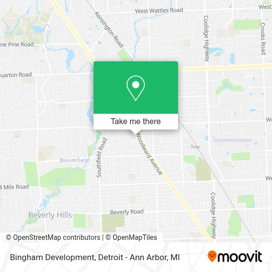 Bingham Development map