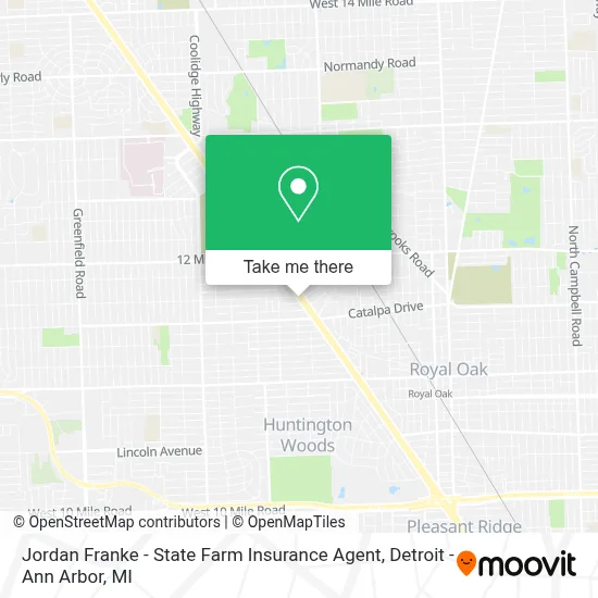 Jordan Franke - State Farm Insurance Agent map