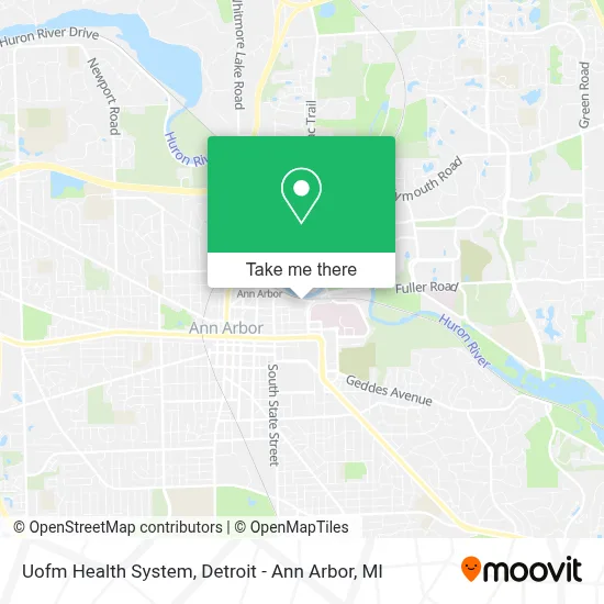 Uofm Health System map