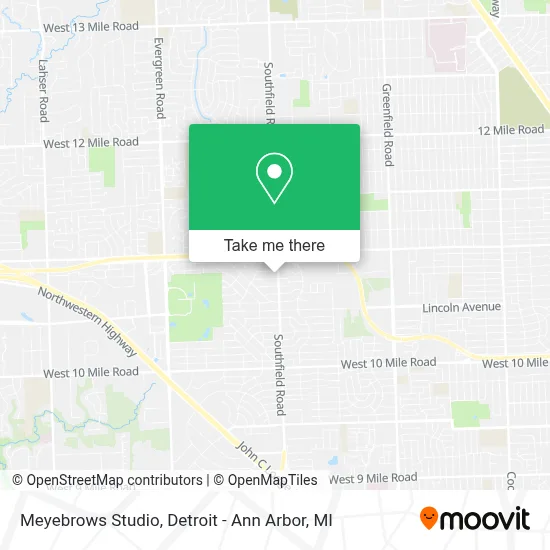 Meyebrows Studio map