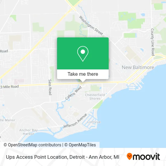 Ups Access Point Location map