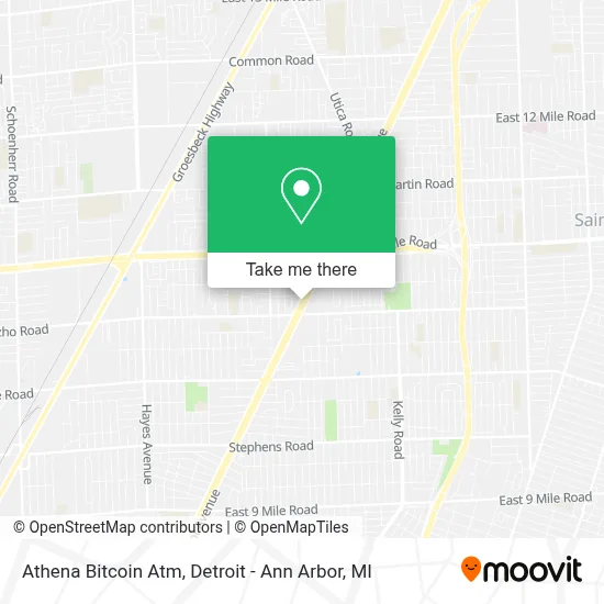 Athena Bitcoin Atm map