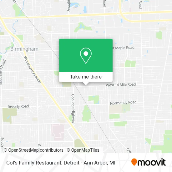 Col's Family Restaurant map