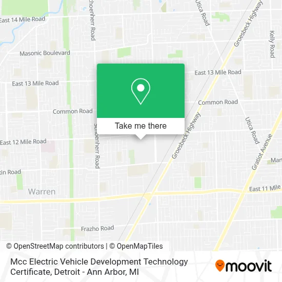 Mcc Electric Vehicle Development Technology Certificate map