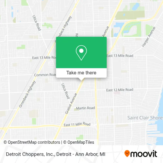 Detroit Choppers, Inc. map