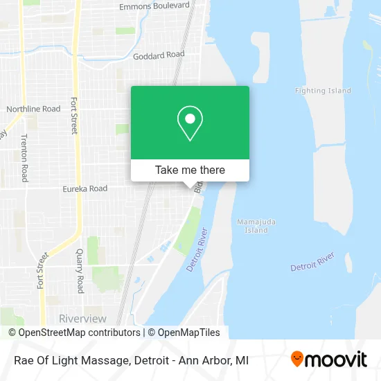 Rae Of Light Massage map