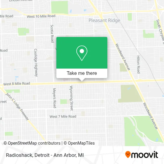 Radioshack map
