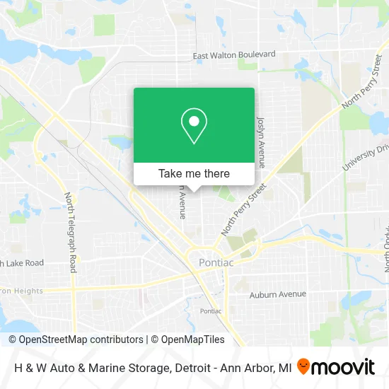 H & W Auto & Marine Storage map