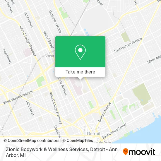 Zionic Bodywork & Wellness Services map