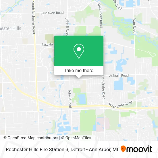Rochester Hills Fire Station 3 map