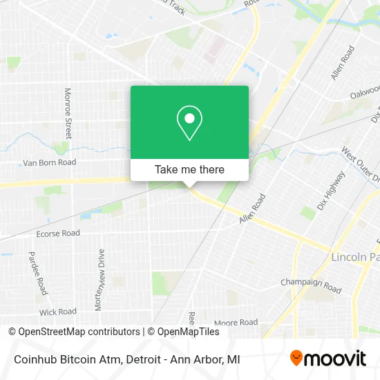 Coinhub Bitcoin Atm map
