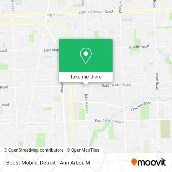 Boost Mobile map
