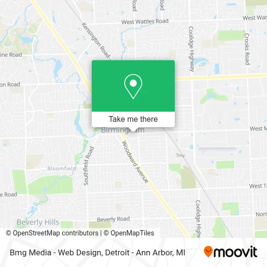 Bmg Media - Web Design map