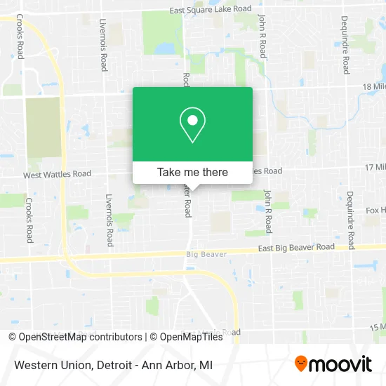 Western Union map