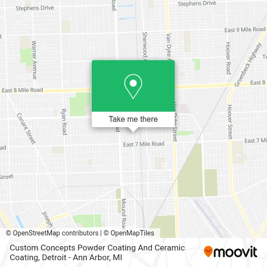Custom Concepts Powder Coating And Ceramic Coating map