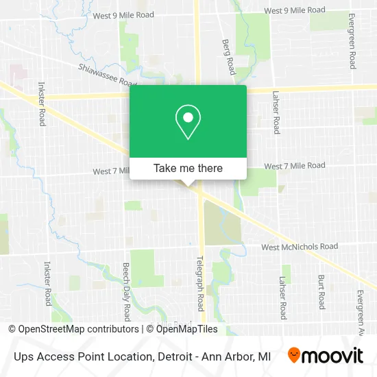 Ups Access Point Location map