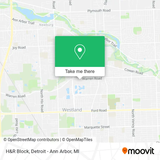 H&R Block map