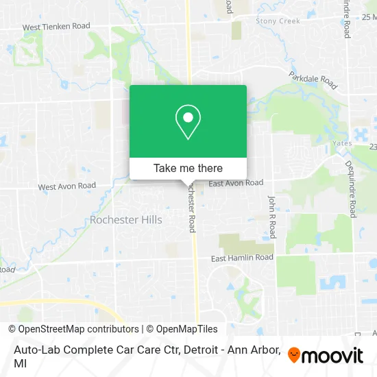 Auto-Lab Complete Car Care Ctr map