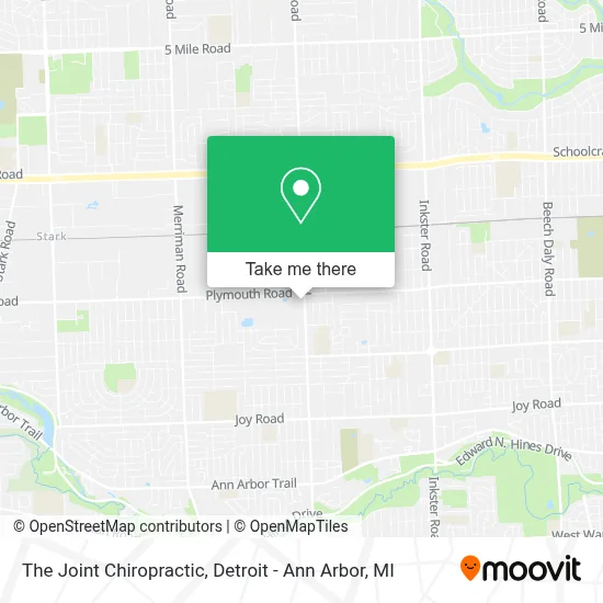 The Joint Chiropractic map