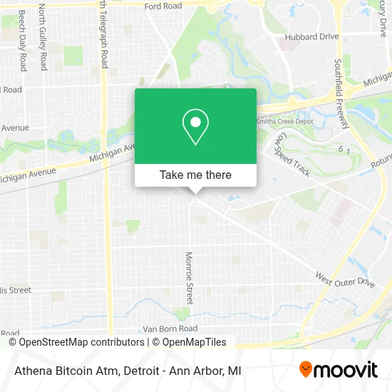 Athena Bitcoin Atm map