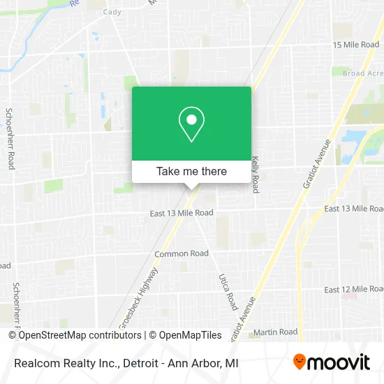 Realcom Realty Inc. map