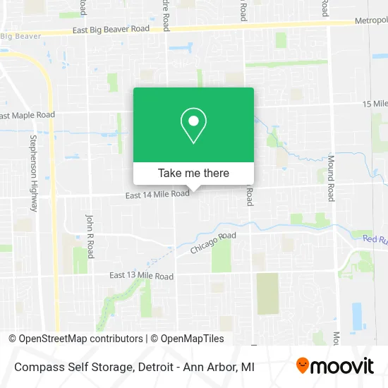 Compass Self Storage map