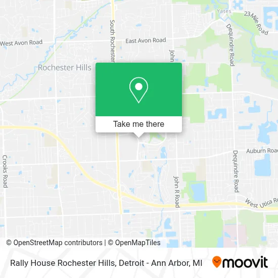 Rally House Rochester Hills map