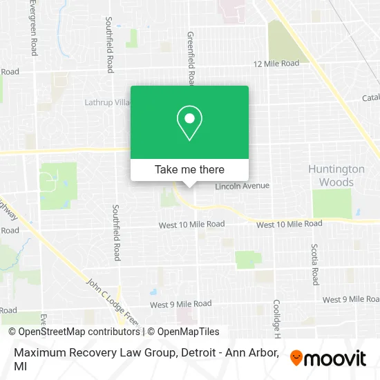 Maximum Recovery Law Group map
