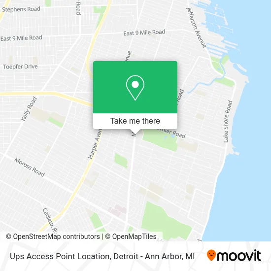 Ups Access Point Location map