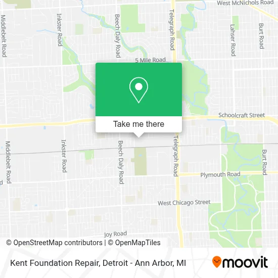 Kent Foundation Repair map