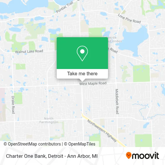 Charter One Bank map