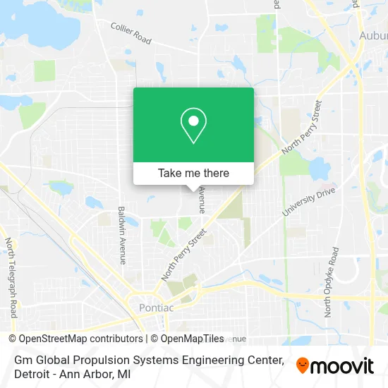 Gm Global Propulsion Systems Engineering Center map