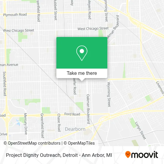 Project Dignity Outreach map
